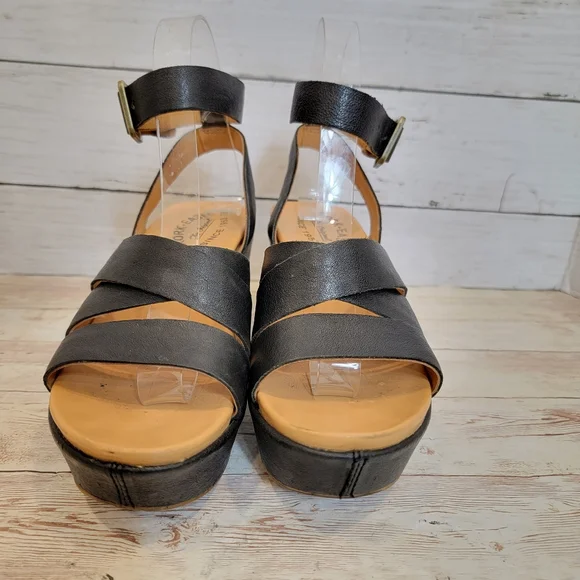 Kork-Ease Black Platform Sandals - Picture 8 of 13